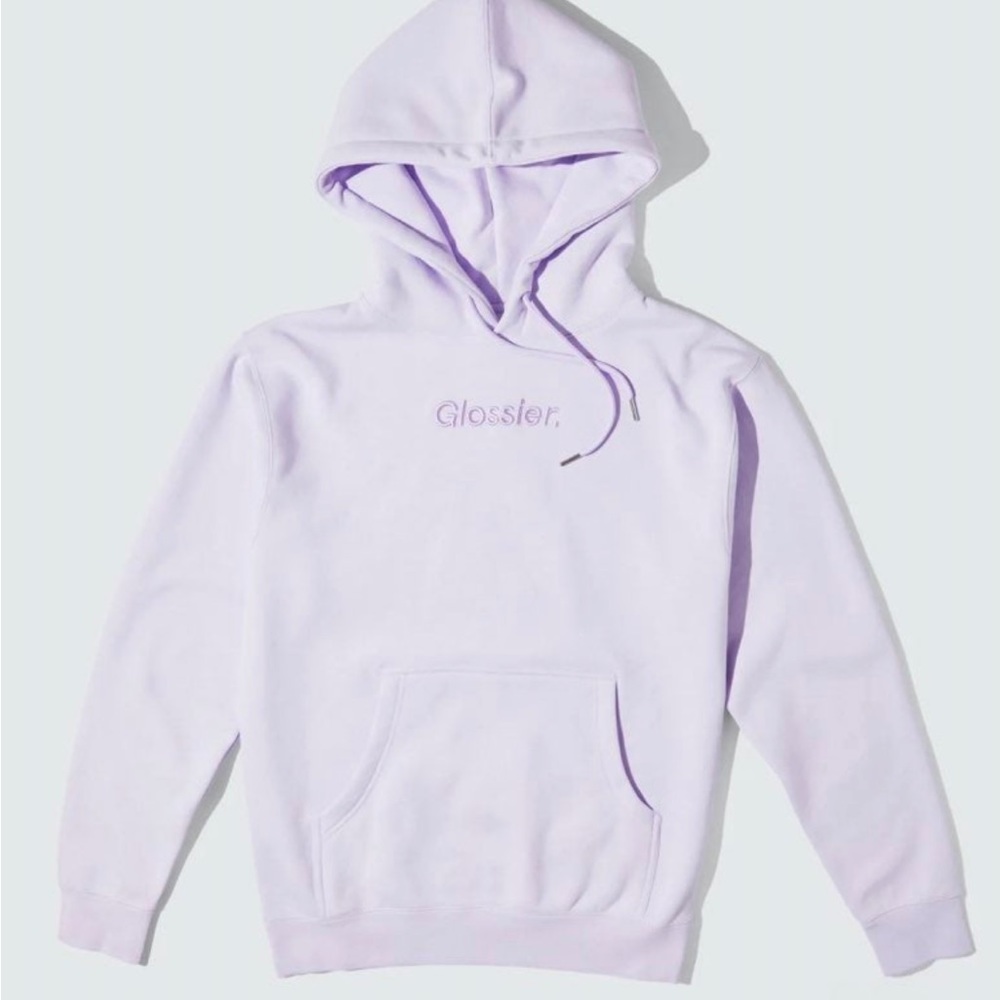 Glossier lavender hoodie!